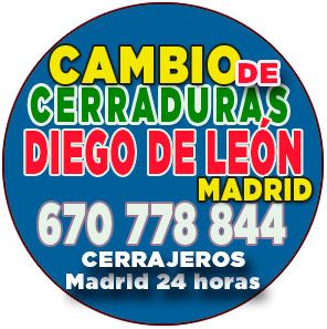 cambio de cerraduras diego de leon madrid